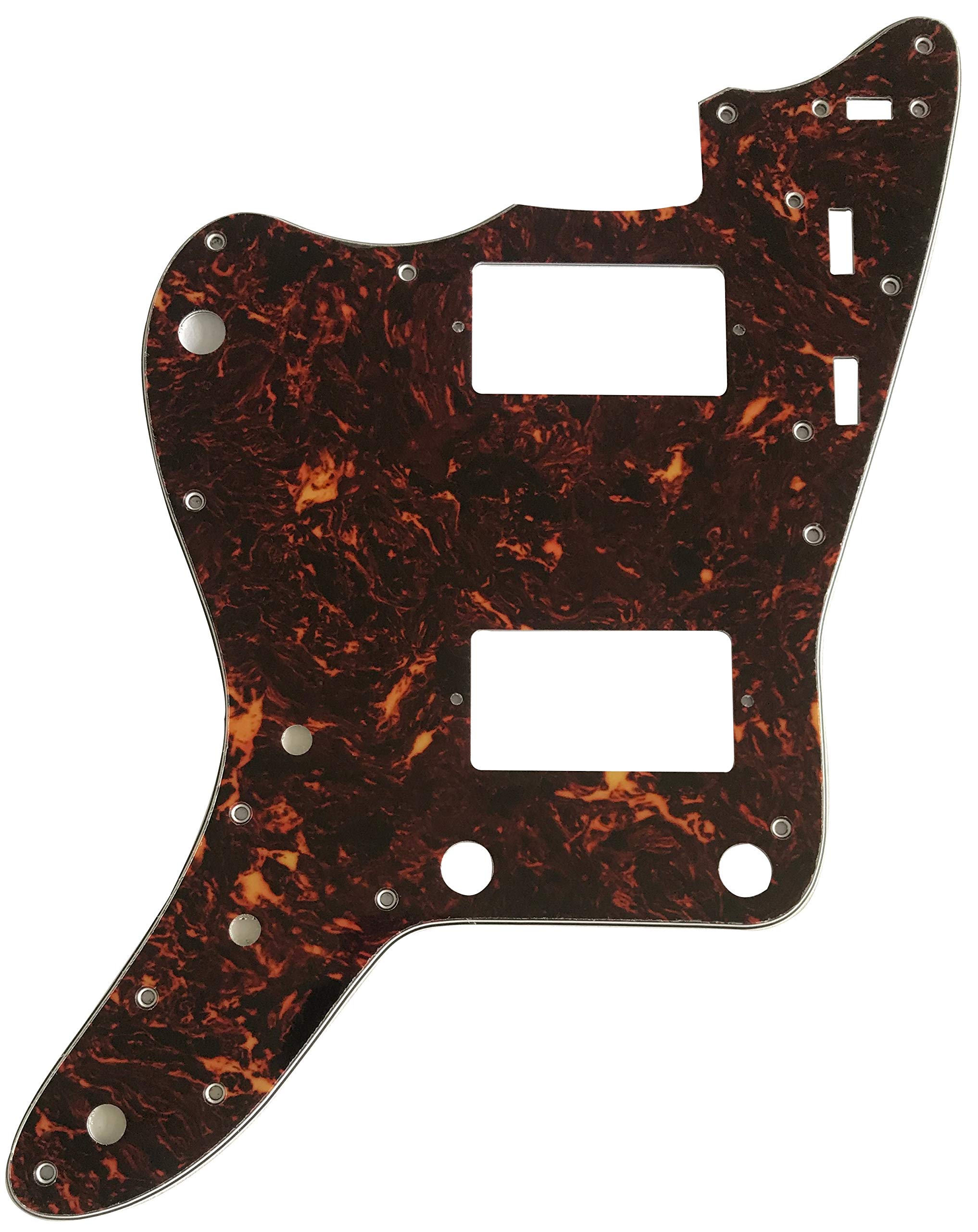 For Left Handed Fender Japan Jazzmaster PAF Style Guitar Pickguard Scratch Plate (4 Ply Brown Tortoise)