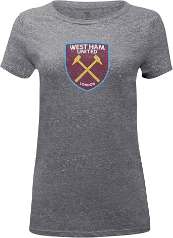 Womens West Ham United Color Badge Womens Premium Triblend T-Shirt - Grey