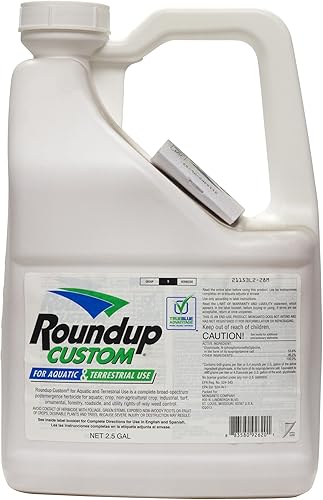 Roundup Glifosato personalizado al 53,8% para uso acuático y terrestre 2.5 galones