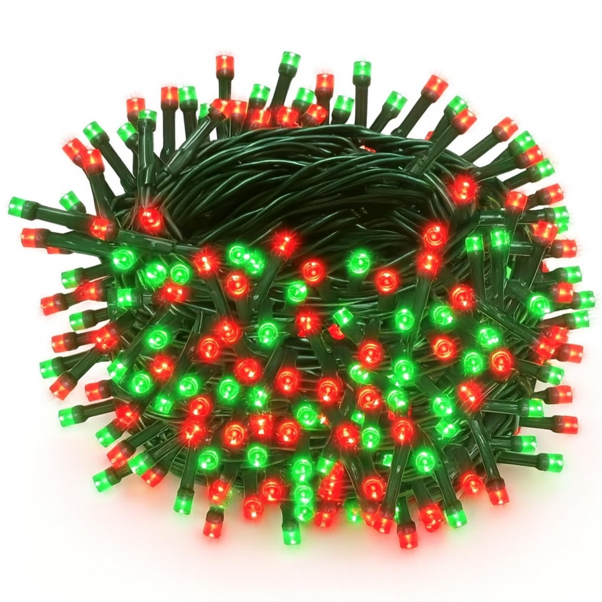 Holiday Bright Lights Natale 500L Twinkling Cluster Riso Collegabile - Rosso & Verde Combo