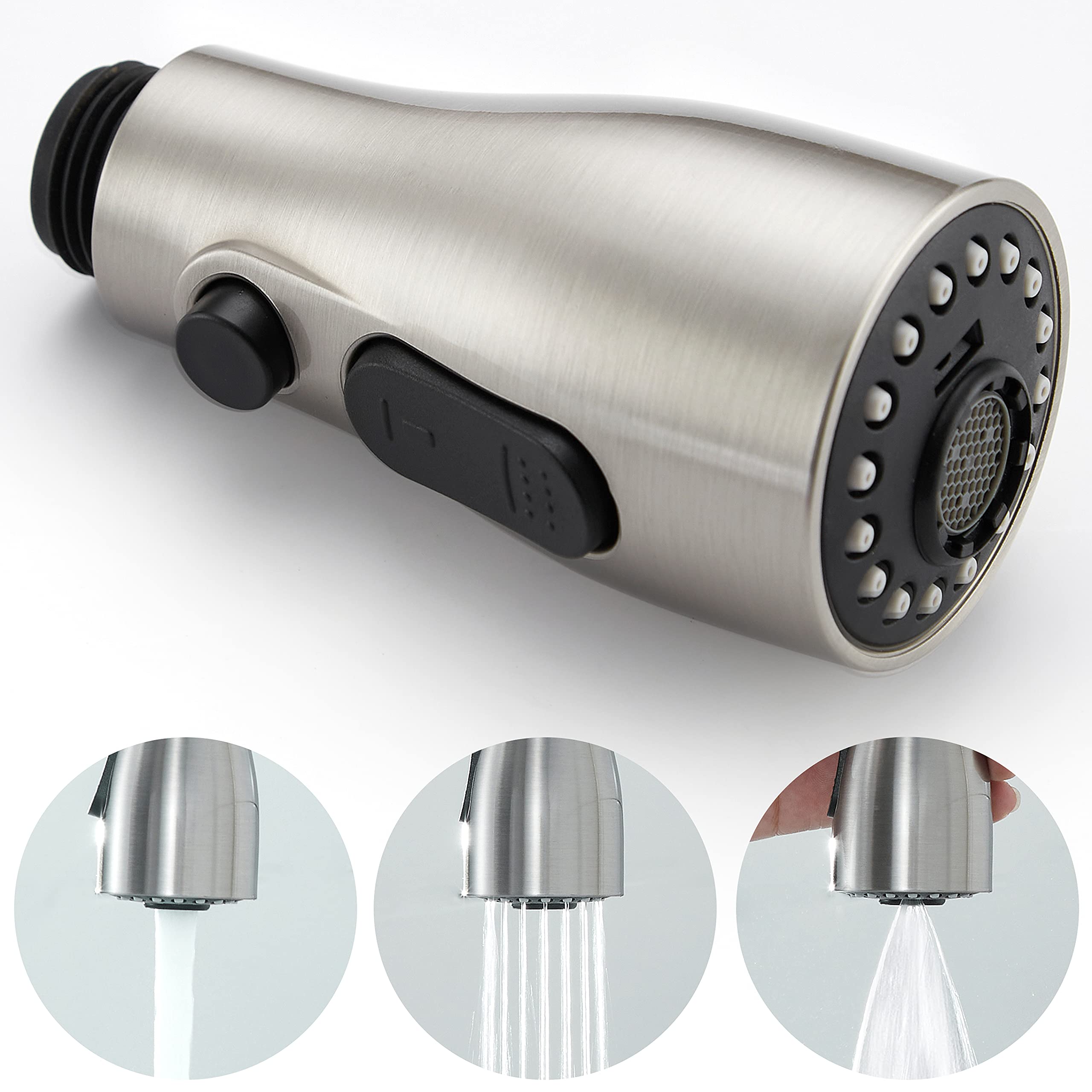 Buy Pull Down Kitchen Faucet Sprayer Head Replacement Part, 3 Function