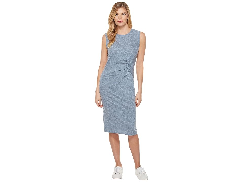 

Splendid Tri-blend Jersey Pleat Dress (Dusk Blue) Women's Dress