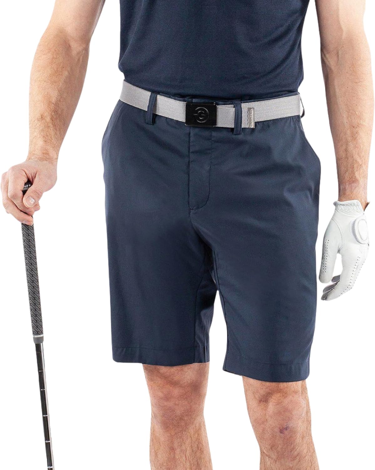 Mens Quick-Dry Golf Shorts Breathable with UV 15+ Protection for Sunny Days, 10 inch Inseam at Size 34
