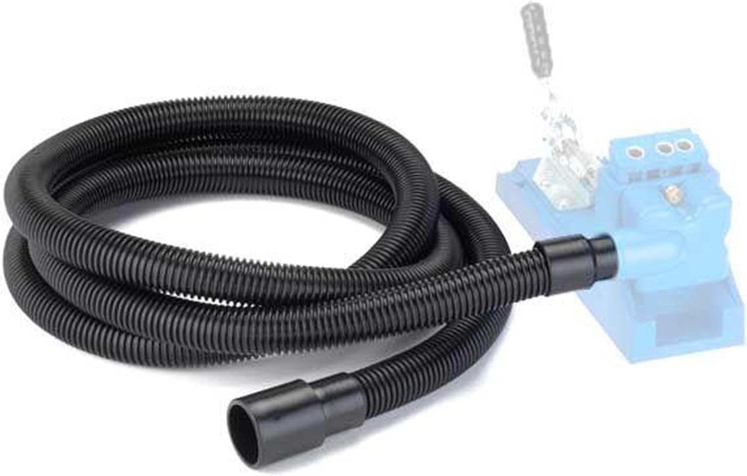 Woodriver 10-Foot Power Tool Vacuum Hose Assembly 1-1/2" X 1"