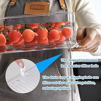 Amazon.com: KUMD 10 Pack Fridge Organizer, Stackable