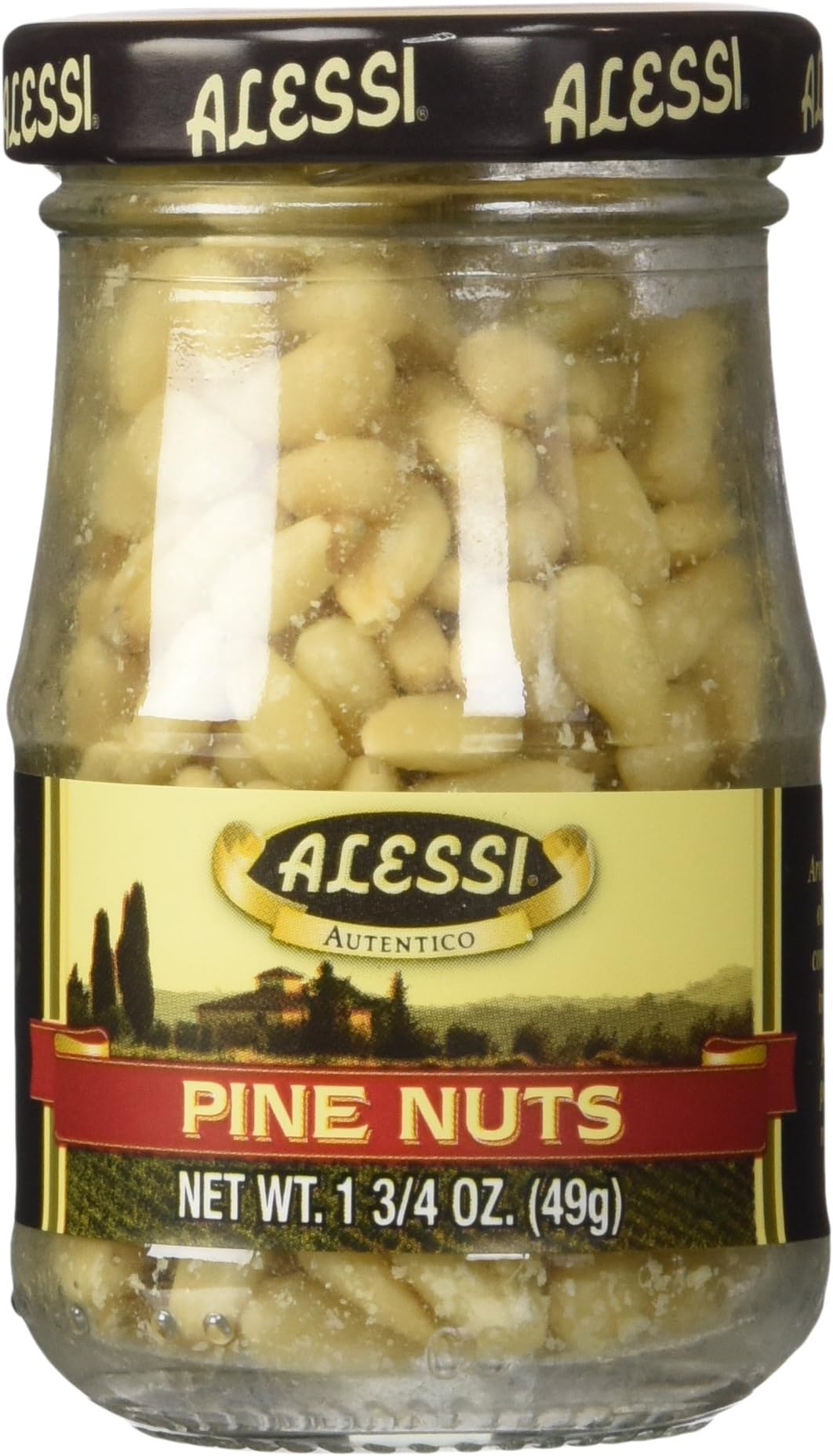 Alessi Pignoli Pine Nuts, 1.75 oz, White