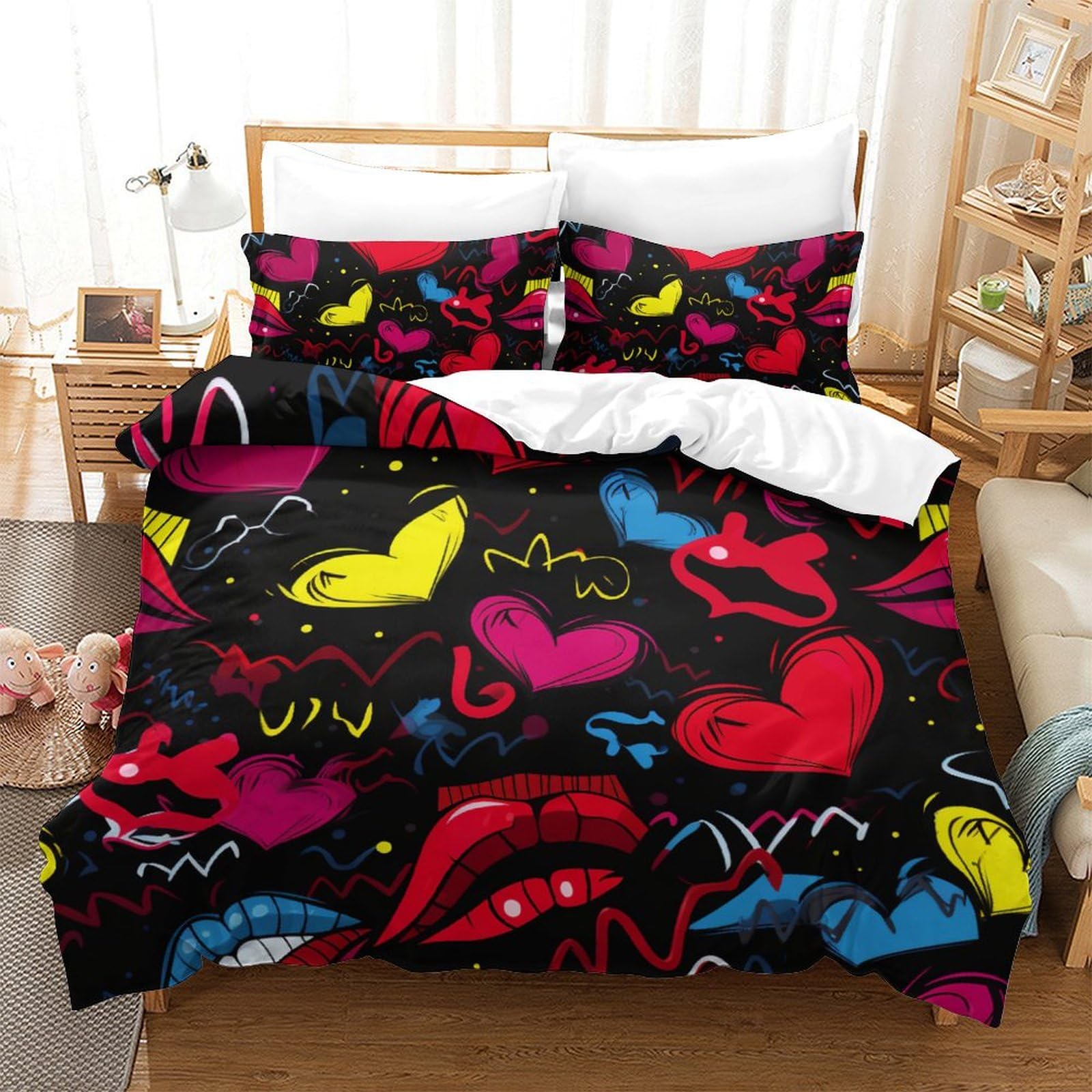 Housse de couette lèvre 3D pour transformer le décor de votre chambre