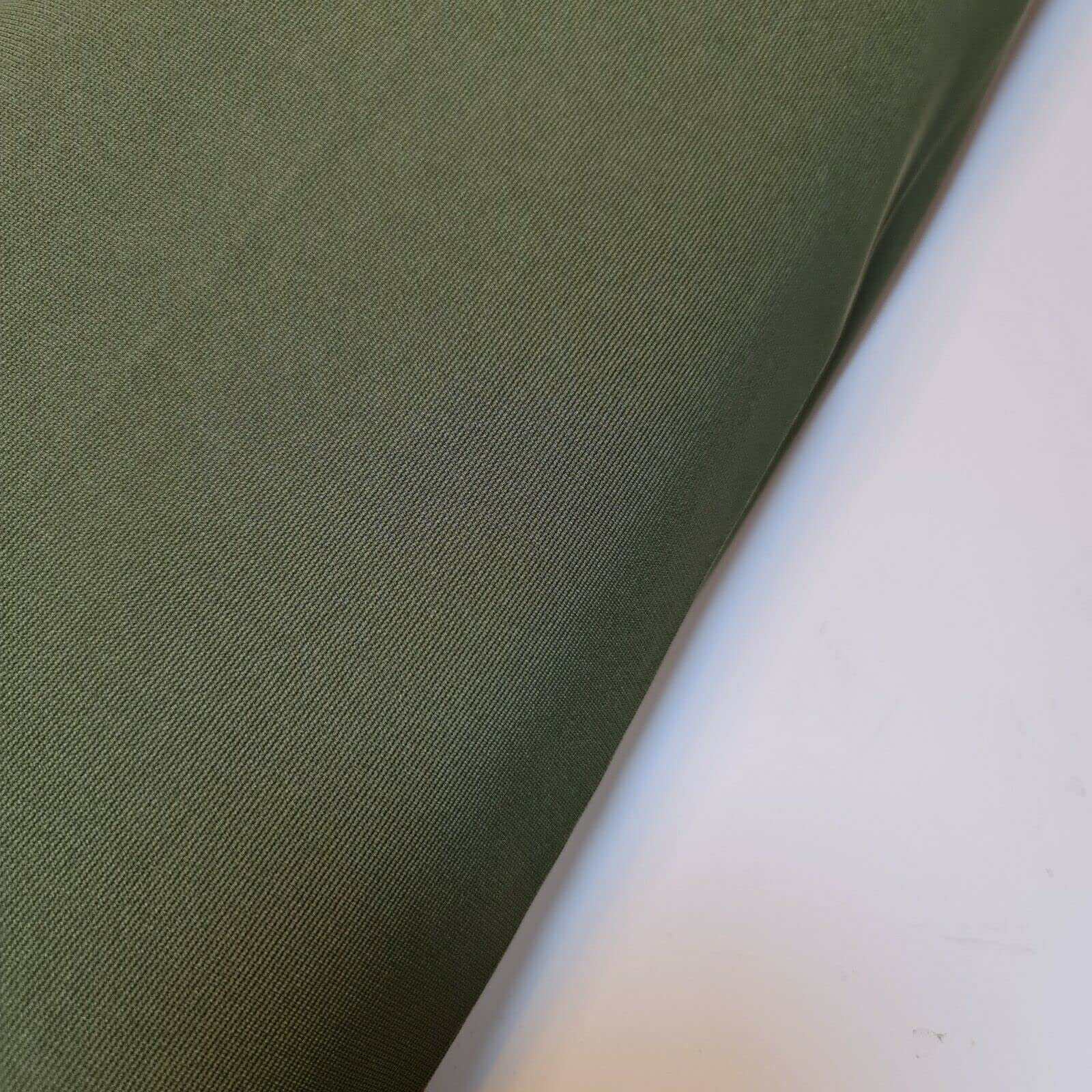Plain Scuba/Crepe Jersey Stretch Spandex Dress Fabric Material 58" Wide (Camo Green) — image 1