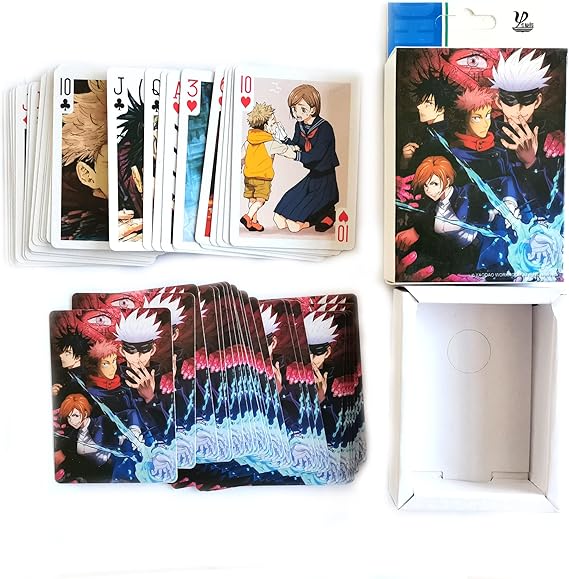 WARMAPE Jujutsu Kaisen Playing Cards,Jujutsu Kaisen Cards,Anime Cards