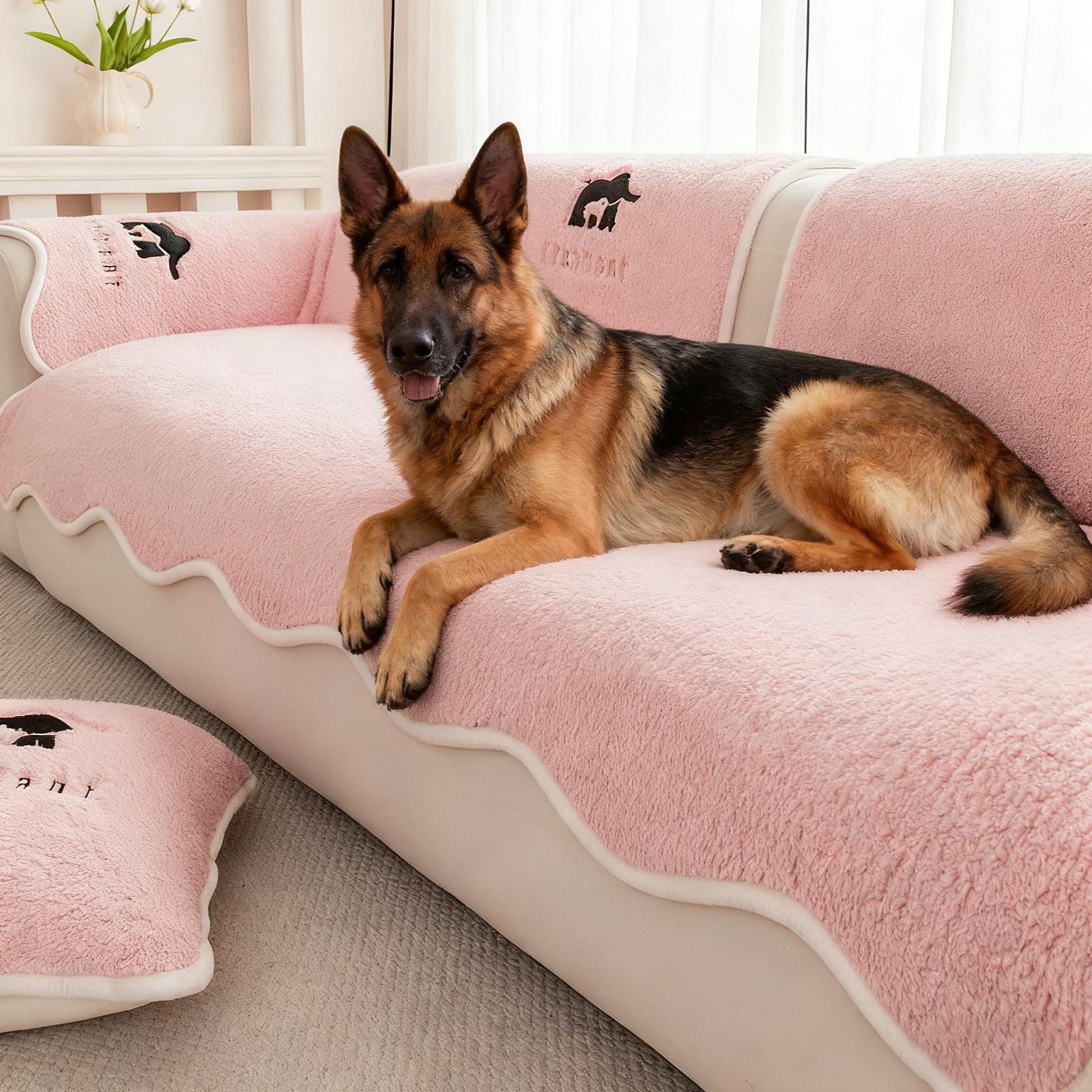 Générique Housse De Canapé Épaisse Et Douce pour Chiens, Protection De Canapé Antidérapante Et Lavable, Tapis pour Chiens Adapté Aux Canapés Standard