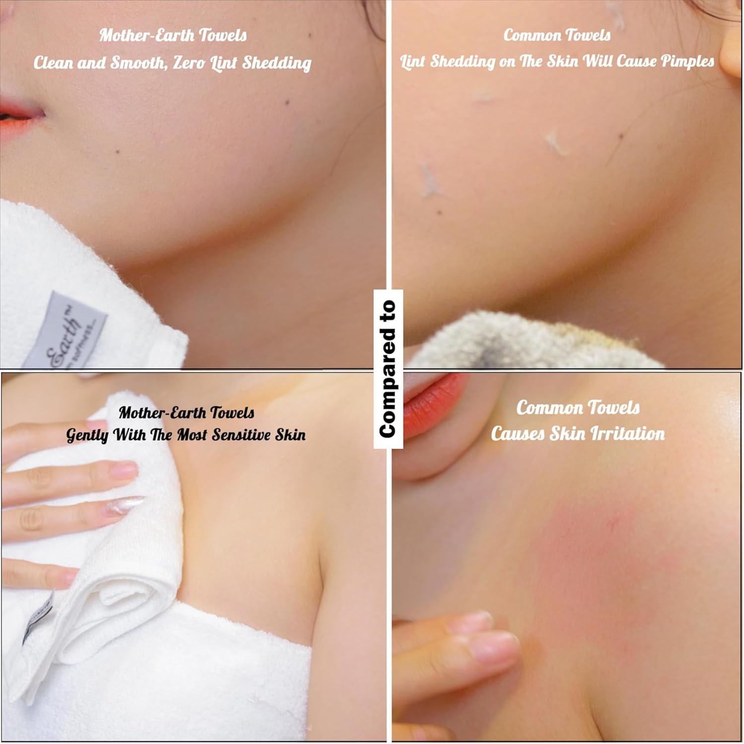 4 Pcs Pink Fingertip Towels for Bathroom - 11 x 18 Inches, Extra Absorbent and Soft Terry Towels for Sensitive Skin, Quick Dry - Image 4