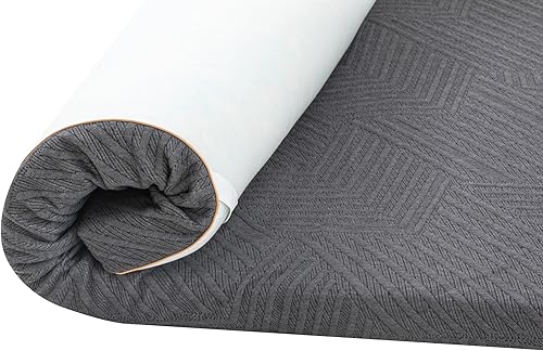 EGOHOME - Cubrecolchón de espuma viscoelástica tamaño Queen de 3 pulgadas, colchón de espuma de gel refrescante