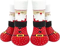Vista 21 de EXPAWLORER - Calcetines antideslizantes para perros, evitan que se laman las patas, para pavimento caliente, pisos de madera, botines para perros