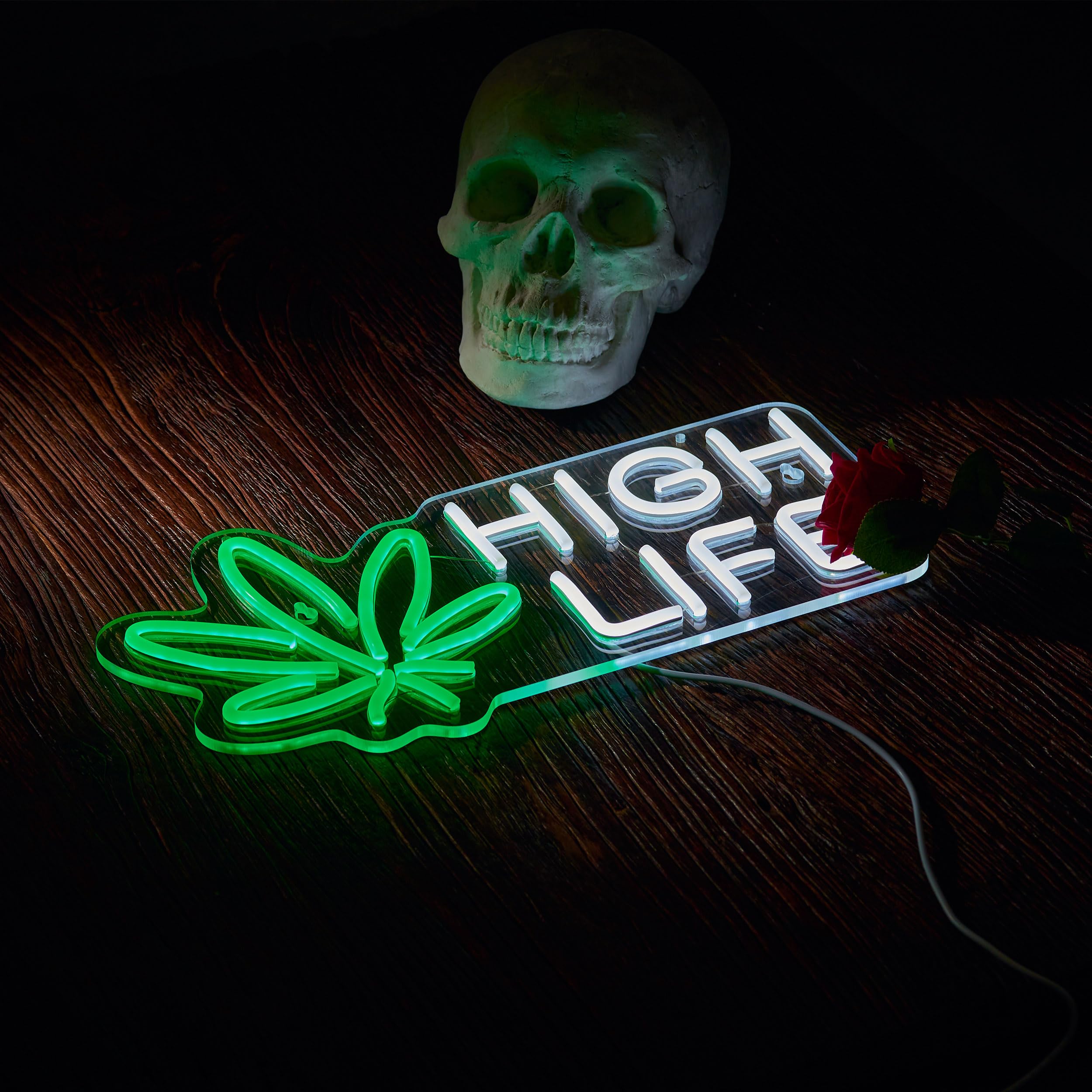 Amazon.com: High Life Neon Sign Dimmable LED Light for Marijuana