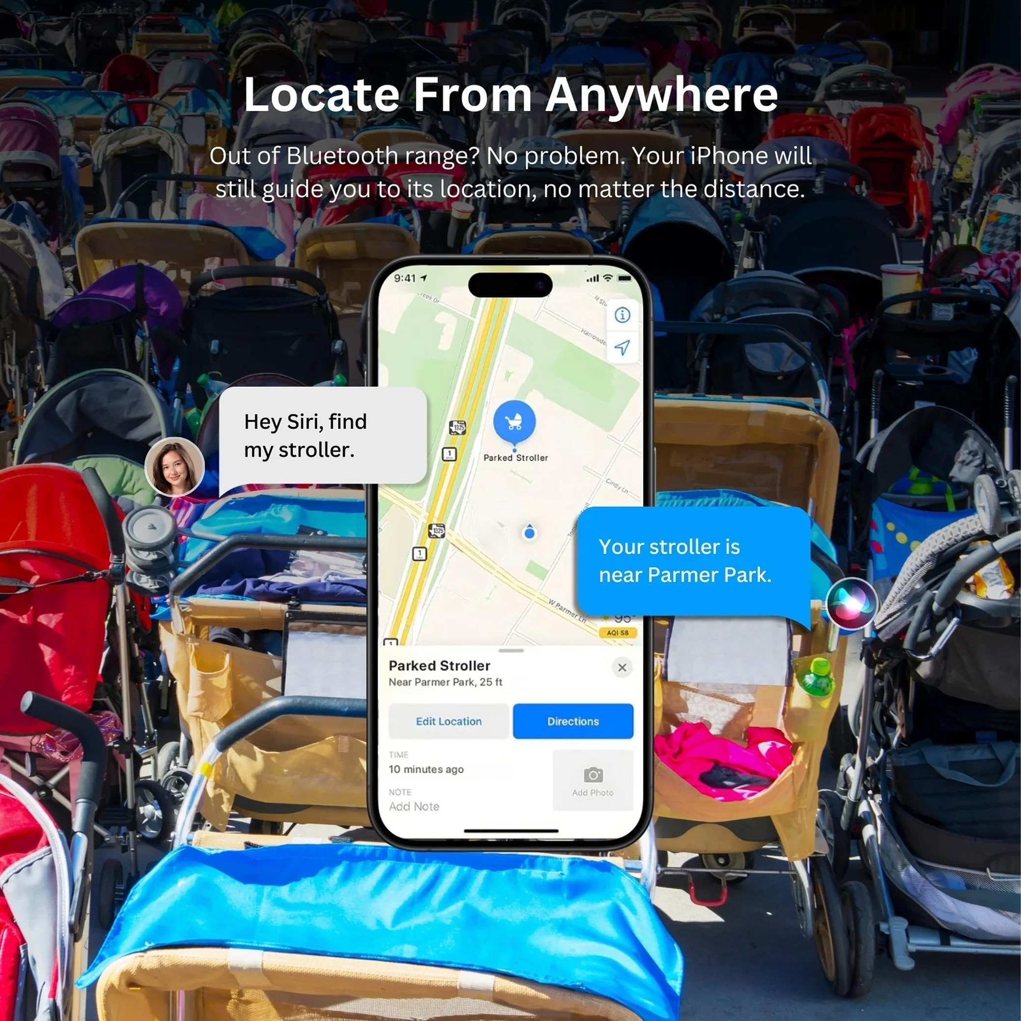 NIJITAG – Traqueur d'objets intelligents avec étui Fox par LINKSTYLE — Tracker GPS à portée illimitée alternative avec Apple Find My Network, étanche, iOS uniquement (3 étiquettes + 1 étui)