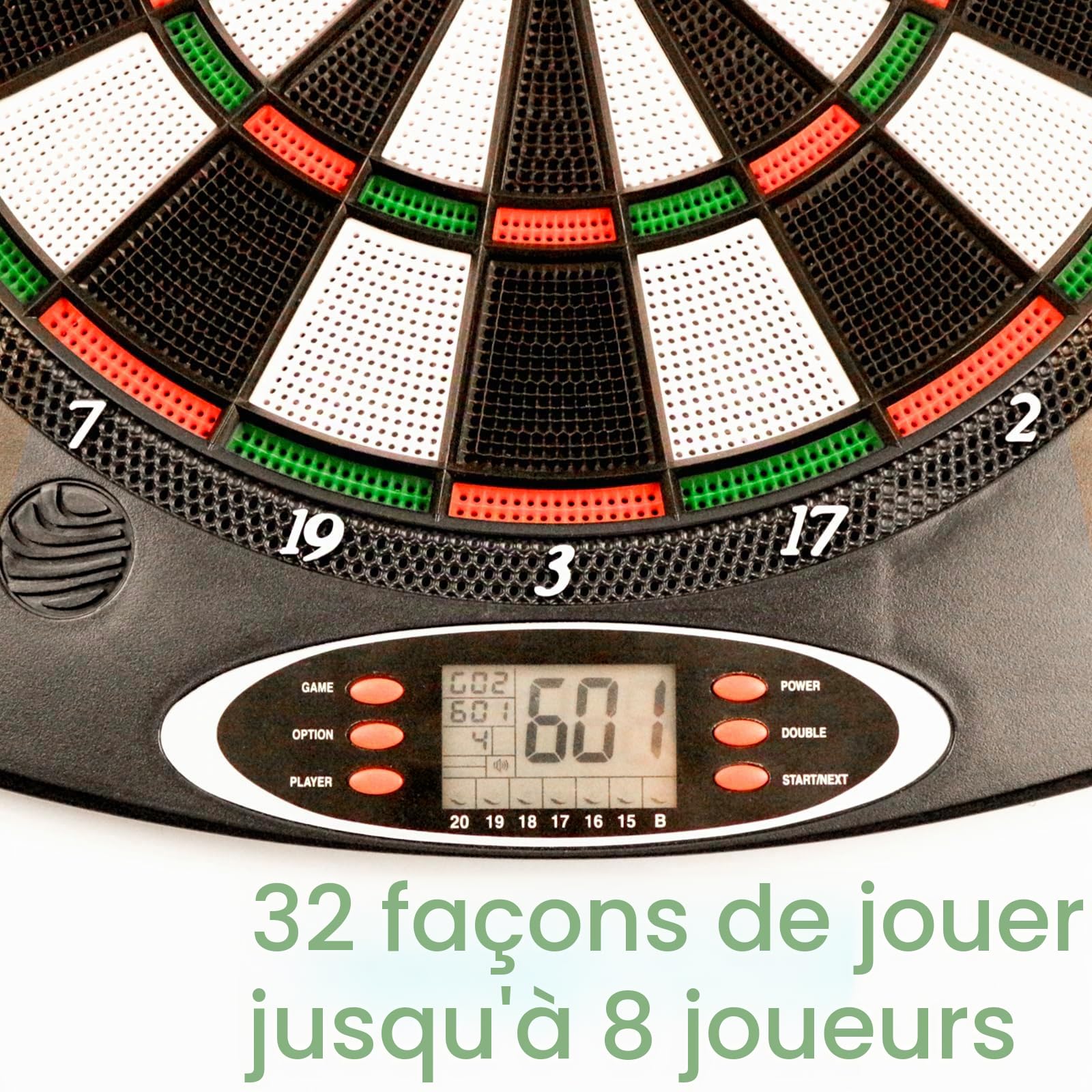 Jeu de fléchettes électronique souple 38,1 cm dans un coffret cadeau de sécurité 6 pointes professionnel avec écran LCD numérique des scores