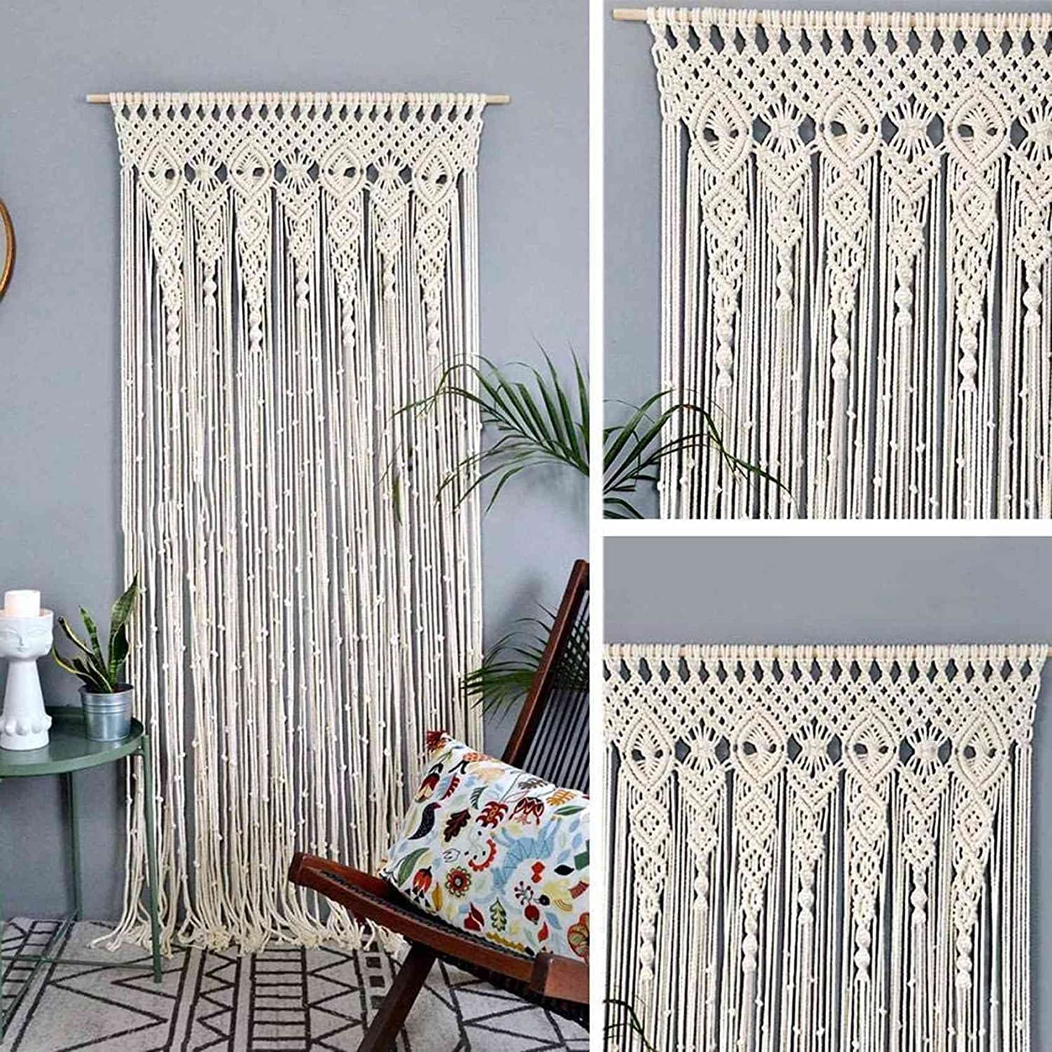 Arazzo da parete in , in tessuto , per appendere stanze, divisorio, tenda boho, decorazione da parete