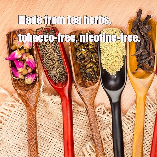 Miniatura 3 de Horkadu Cigarrillos de hierbas, sin tabaco, sin nicotina, 2 paquetes, 40 ahumados