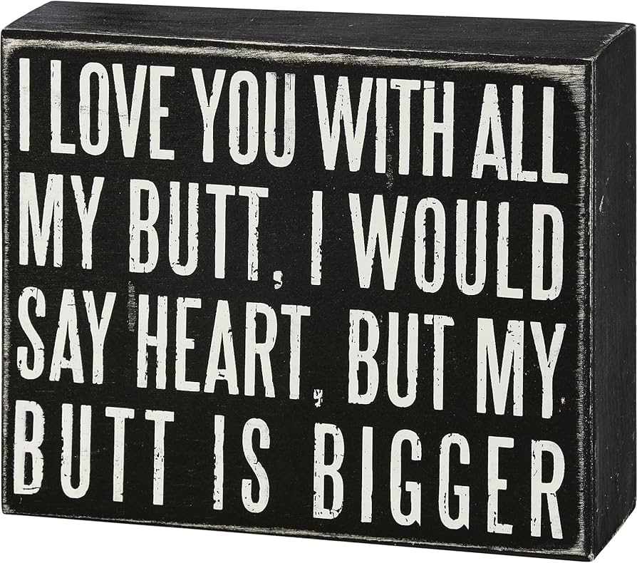 Amazon.com: Primitives by Kathy 19523 Classic Box Sign, 6 x 5