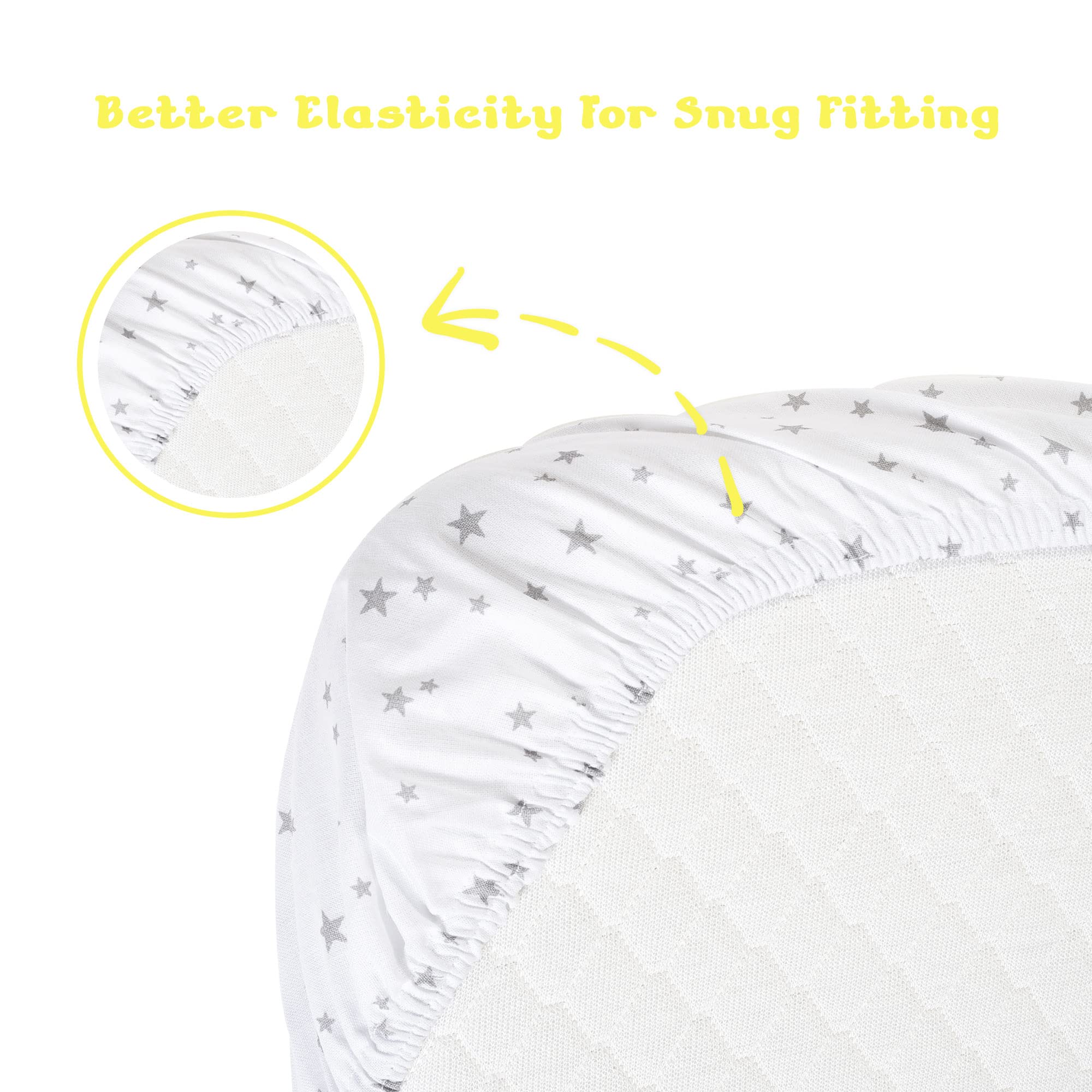 Lenzuola Impermeabili Per Lettino Lilly Belly 120x60 Cm - Coprimaterasso Traspirante Per Culla E Lettino