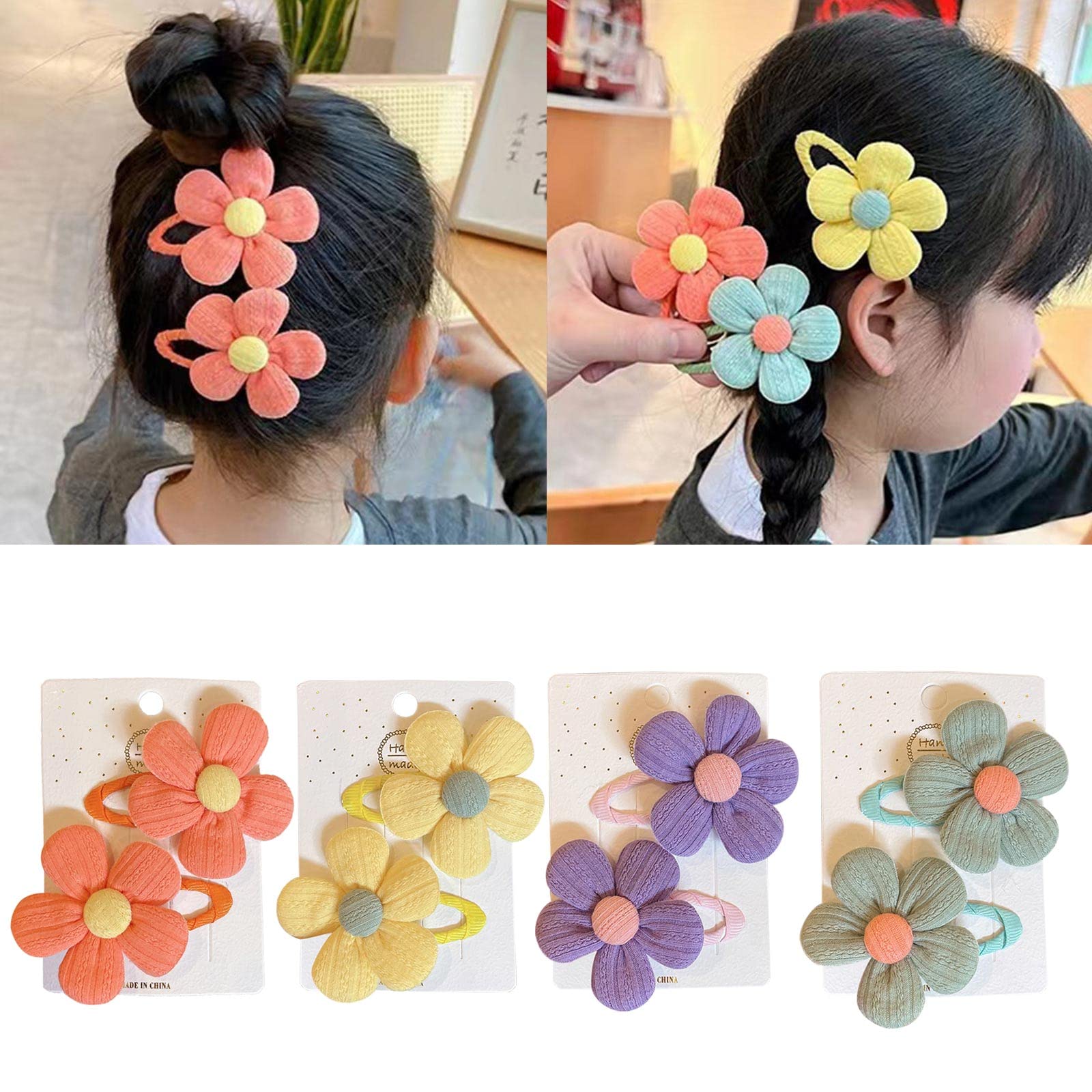 Amazon.co.jp: Qaonsciug 2ピース/セット ホットガールズヘアクリップ