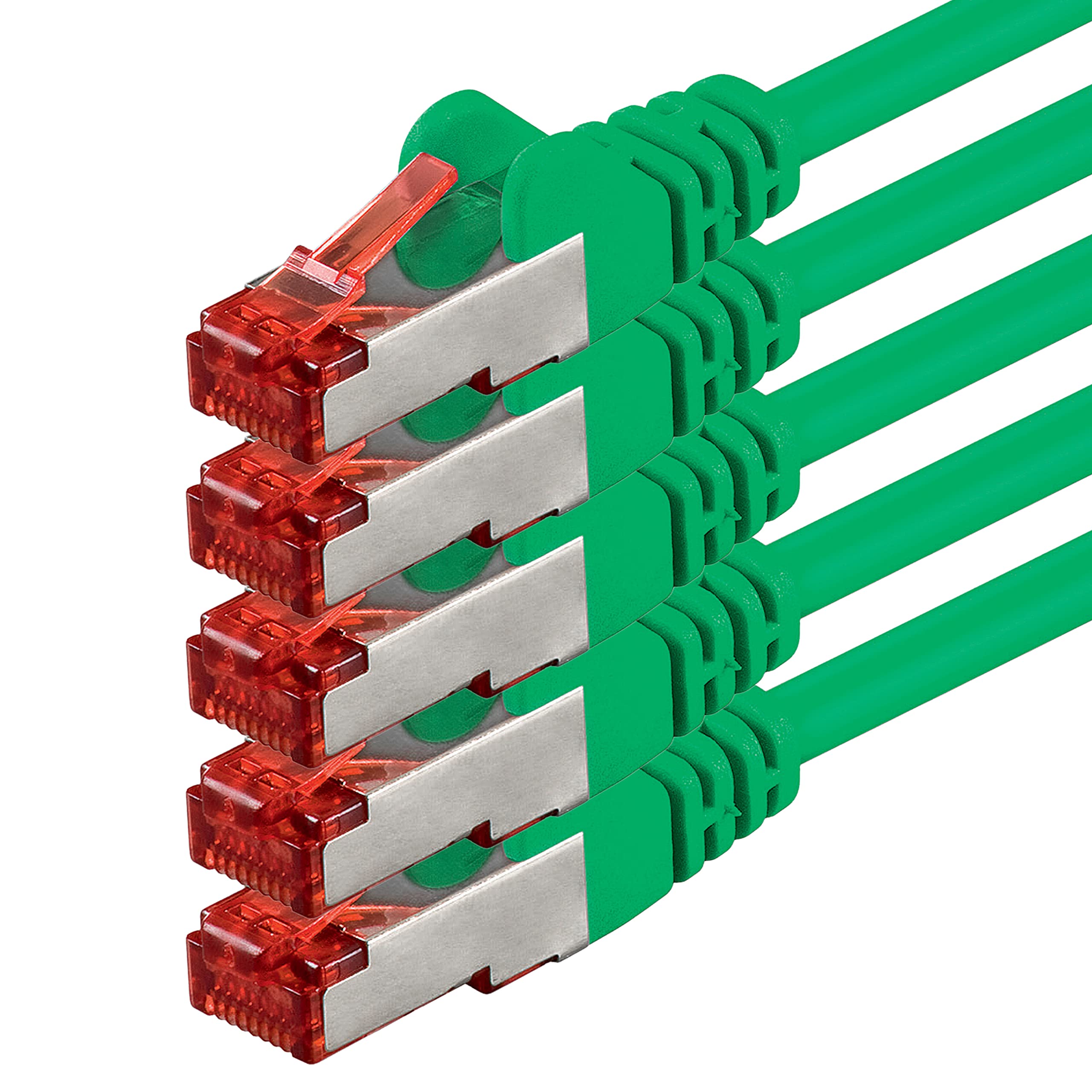 1aTTack - Cable de red SFTP PIMF con 2 conectores RJ45 de doble apantallamiento CAT 6 amarillo 30m — view 26