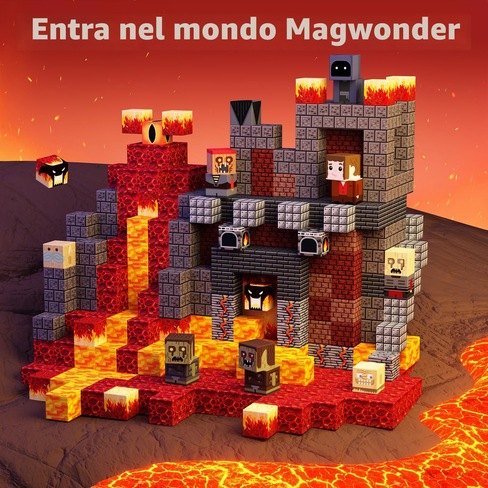 KIDCHEER Blocchi di Costruzioni Magnetiche 100 Pzi