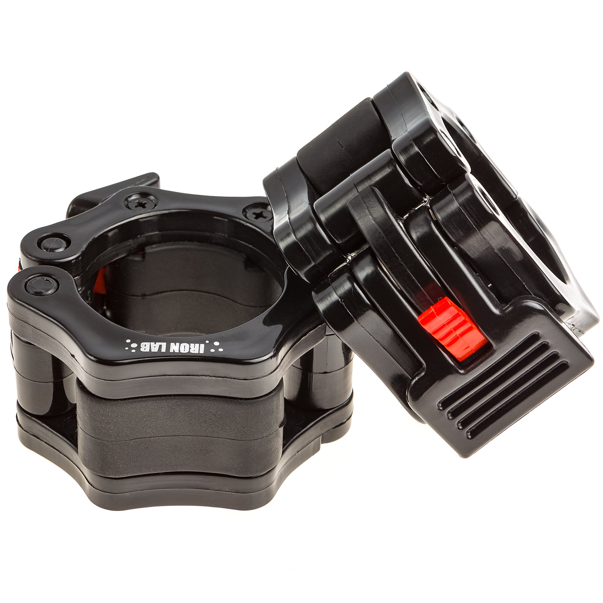 Olympic Barbell Collar Pair of 2" Inch Pro ABS Locking Set of 2 Black Clamps Perfect for Pro Crossfit Strong Lifts and Olympic Training Professional Quality