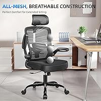 Vista 7 de FelixKing Silla de Oficina, Silla de Escritorio con Soporte Lumbar Ajustable, Silla de Computadora Ergonómica con Respaldo Alto y Respaldo