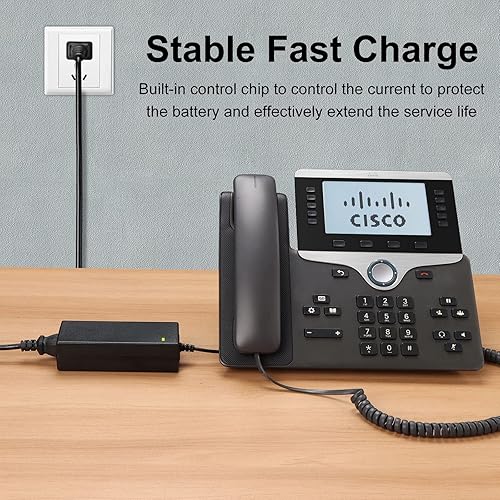 Miniatura 4 de Fuente de alimentación de 48 V CC, fuente de alimentación de 48 V compatible con los modelos de teléfonos Cisco 8811, 8841, 8851, 8861, 8961, 9951.