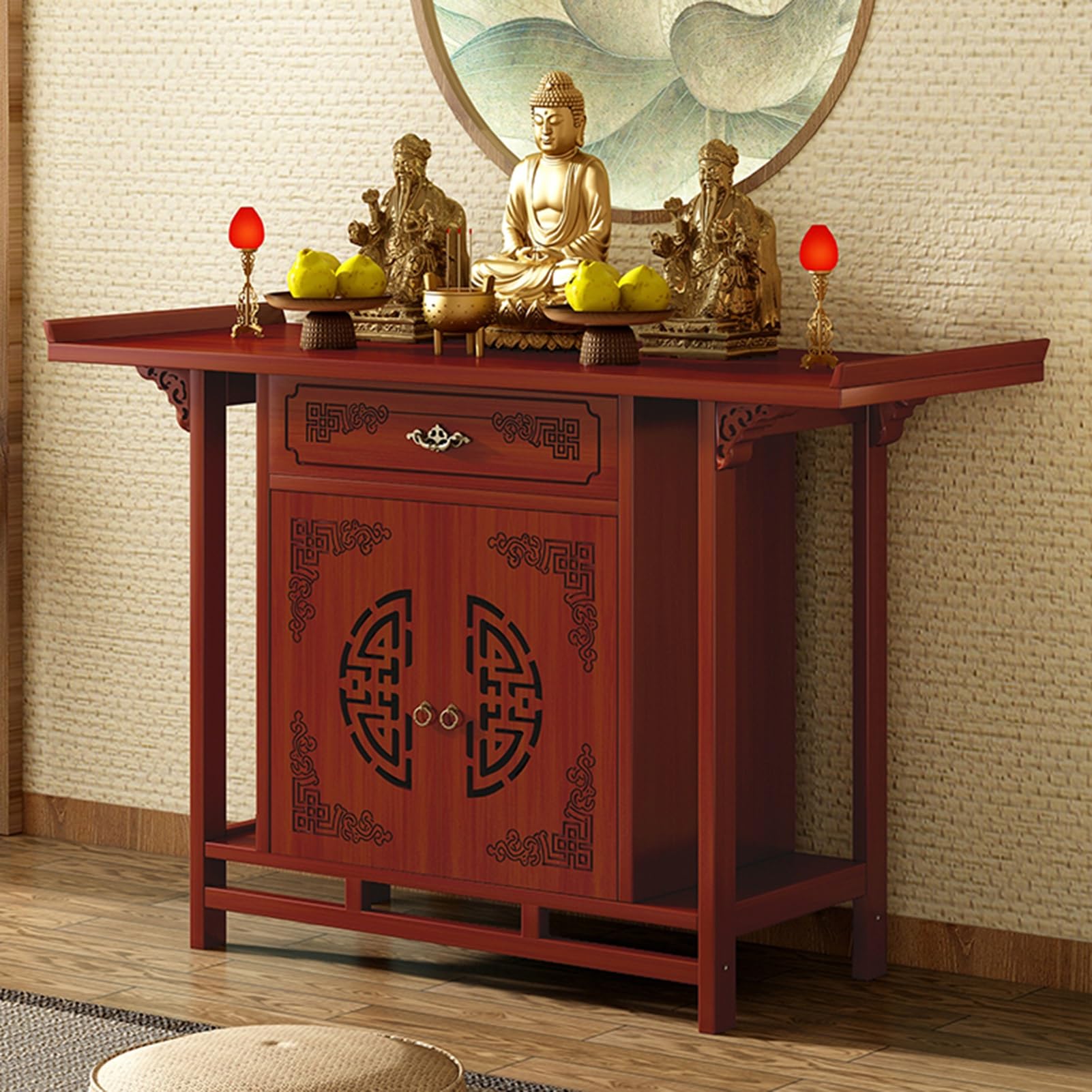 Table d'offrande authentique style autel traditionnel de 140cm
