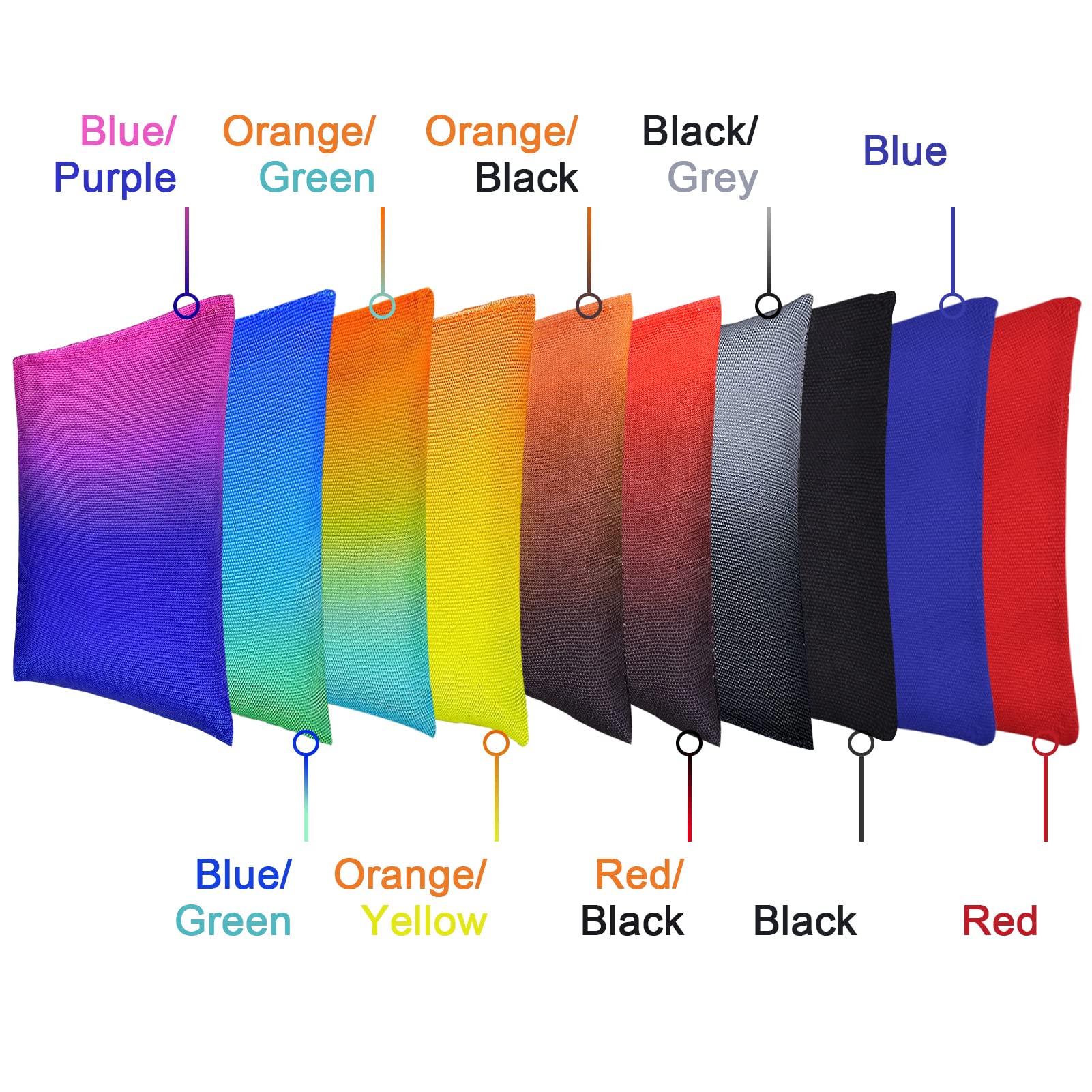 Weather Resistant Cornhole Bean Bags - Set Of 8 Bright American Flag