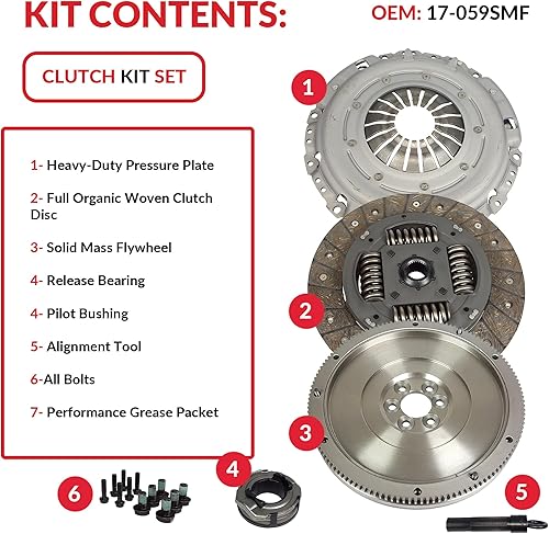 Miniatura 3 de Kit de embrague compatible con TT Golf Beetle Jetta Gls Glx Gti Tdi Base Gl Sportline Sport 1998-2006 1.8L l4 GAS DOHC 1.9L L4 DIESEL SOHC
