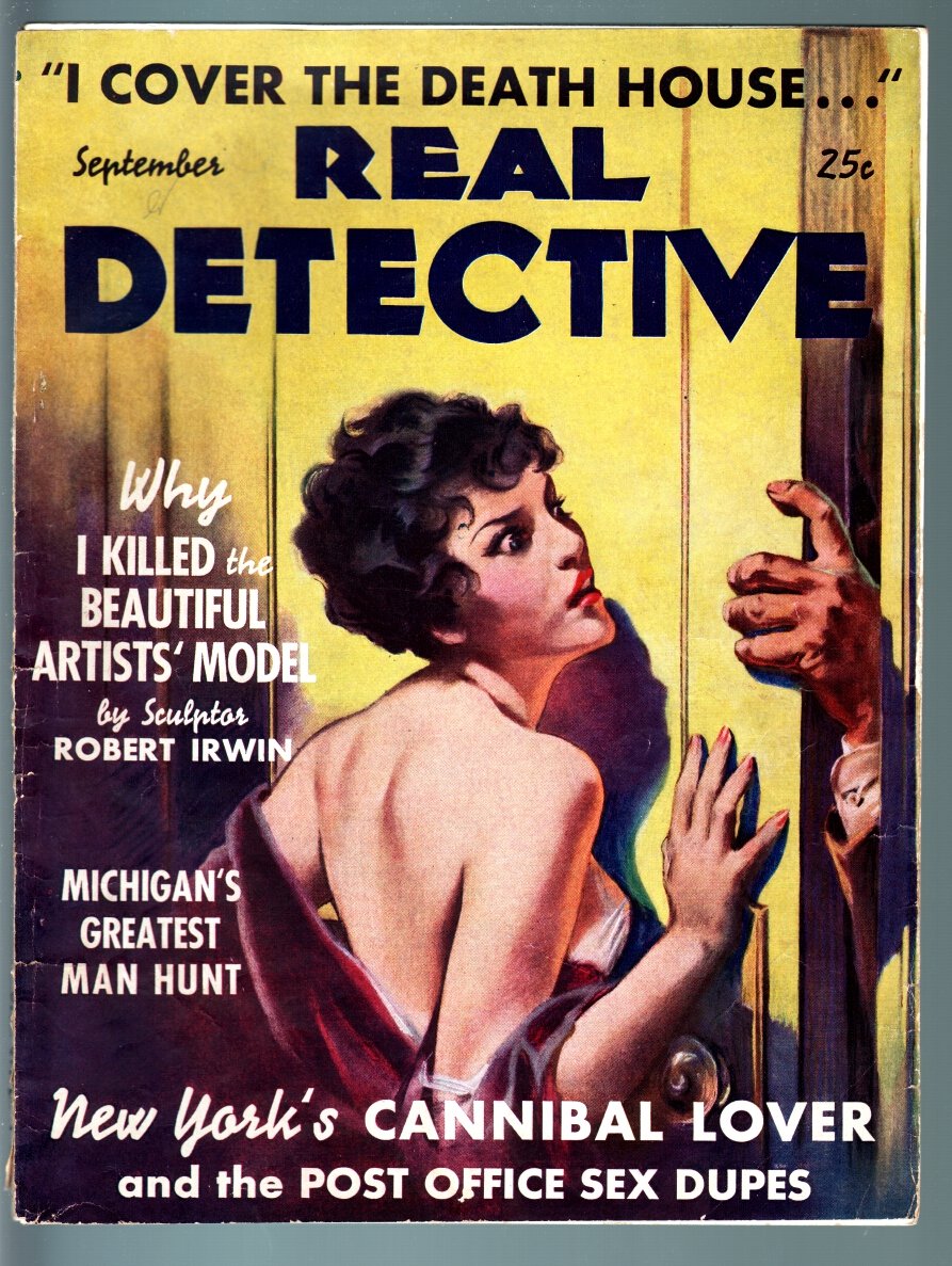 REAL DETECTIVE-1937 SEP-PULP TRUE CRIME-GOOD GIRL ART-LURID CRIME & HORR  G/VG at Amazon's Entertainment Collectibles Store