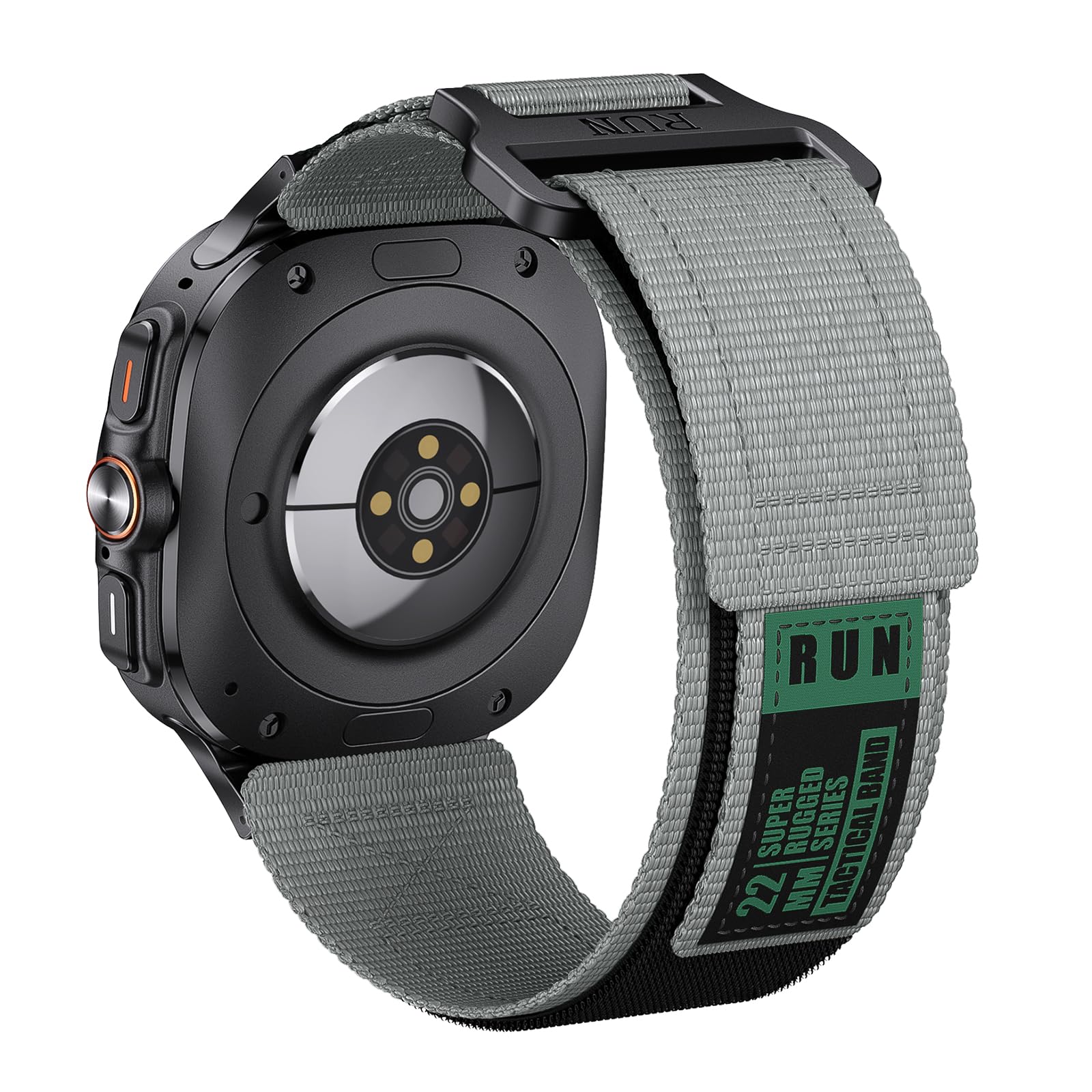 ANCOOL Compatible with Samsung Galaxy Watch Ultra 47mm(2025/2024) Bands, Breathable Nylon Sport Band for Galaxy Ultra Watch Bands for Men Women, Grey