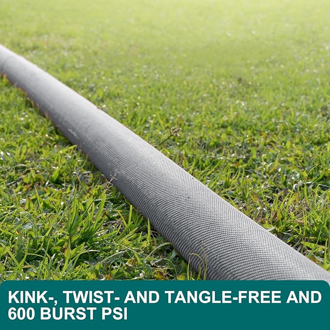 Overall, the 2024 Upgraded Non-Expanding Garden Hose 50ft is a reliable and convenient option for outdoor water use. Its lightweight design and flexibility make it easy to maneuver and store when not in use, while its high-pressure capabilities and durability make it a practical choice for all-season use. Description by ChatGPT.