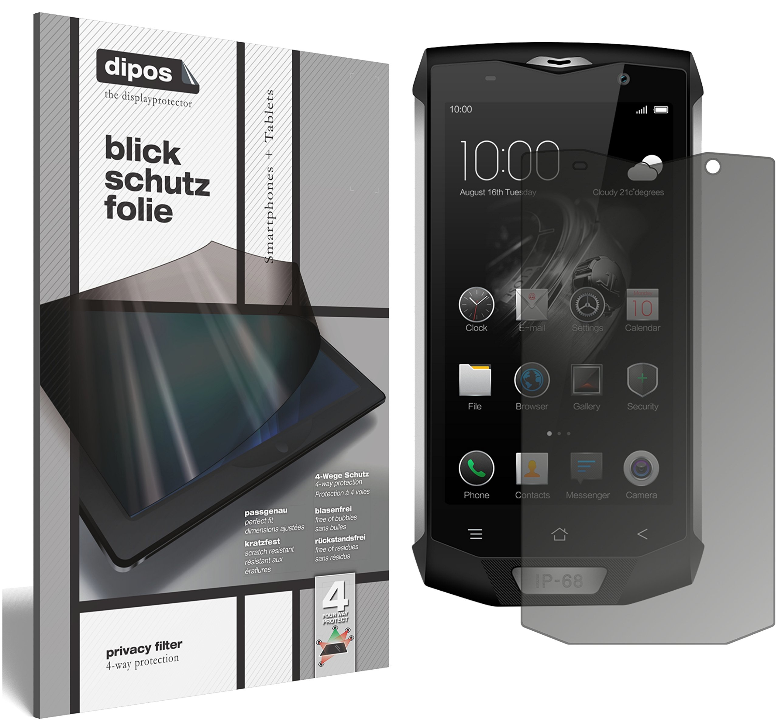 dipos I 2X Pellicola Protettiva Compatibile con Blackview | WhichOne