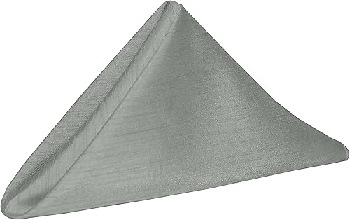 Miniatura 20 de Ultimate Textile Holiday Red Reversible Shantung Satin Cloth Dinner Napkins - 20" x 20" (Set of 24) Washable Polyester Cloth Napkins with Serged