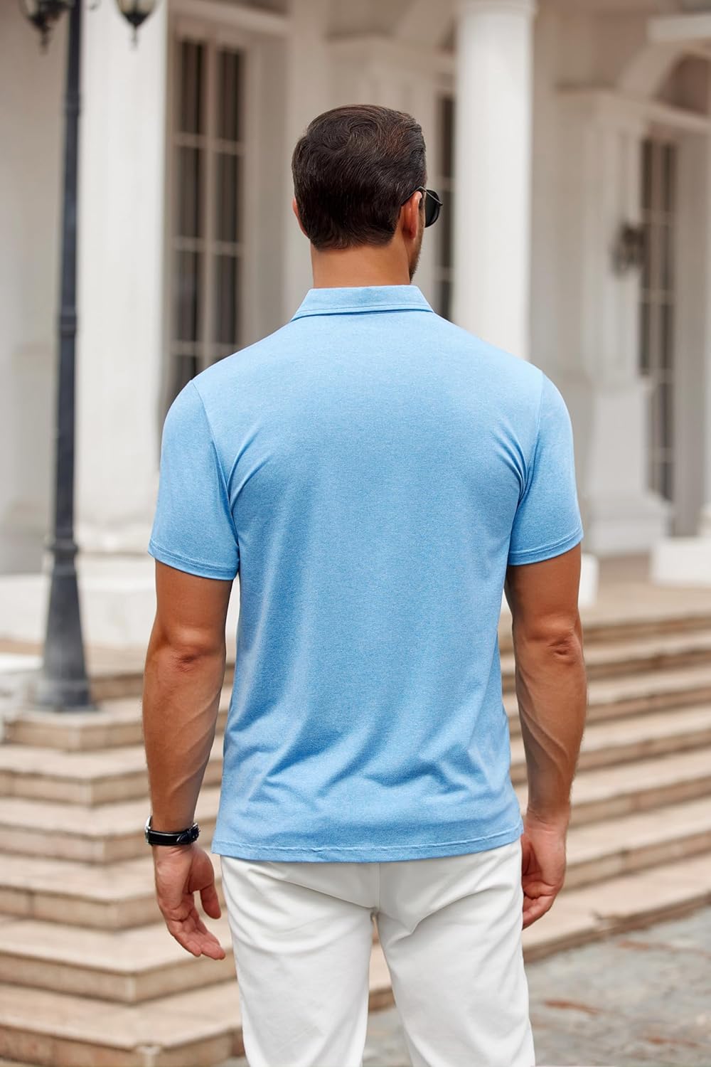 COOFANDY Men's Polo Shirt Golf Quick Dry Performance Short Sleeve Moisture Wicking Athletic Polo Collared Tennis T-Shirt