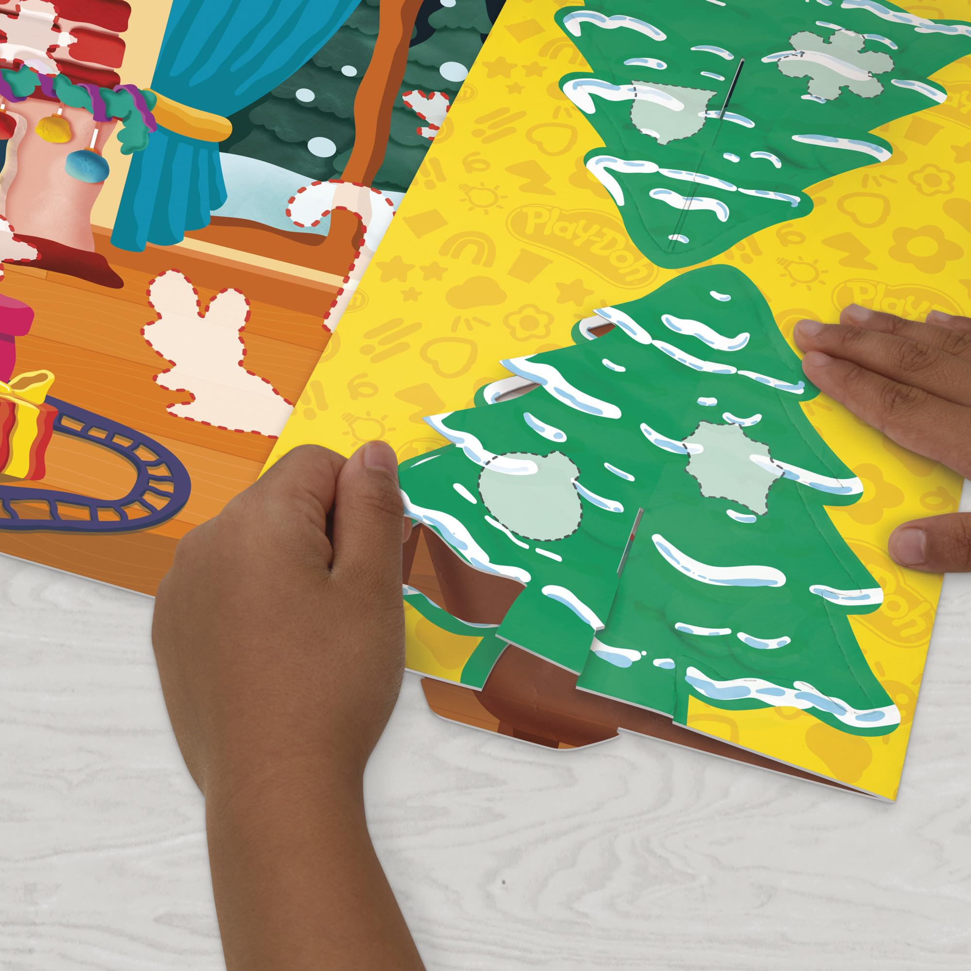 Hasbro Play-Doh, Calendario dell'Avvento per Bambini e Bambine, Arti e Mestieri Creativi, Ottima Idea Regalo, Contiene 24 Colori e 28 Accessori Festivi, 3+ Anni