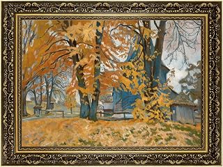 Vintage Framed Chapel Landscape Wall Art Canvas Print Oil Paintings Reproduction World Classics Artwork Painting, Pictures, Retro,Home Decor, Elegant, For Living Room, Dorm Room. (Retro Framed,12L"X16W")