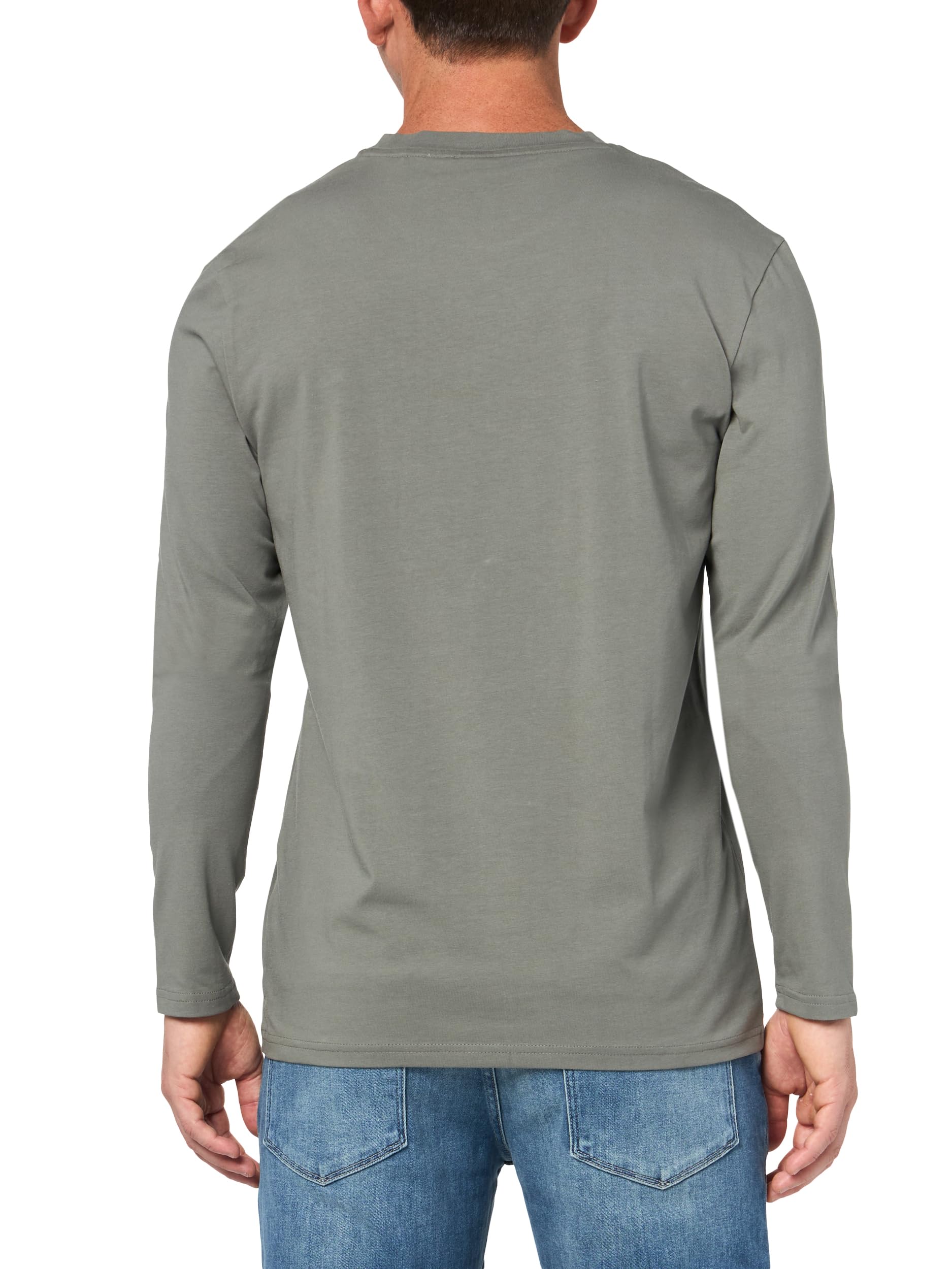 BOSS Męska koszula bawełniana z małym logo na klatce piersiowej o regularnym kroju, Fossil Grey, XXL