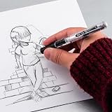 Pentel QUICK CLICK Mechanical Pencil (0.7mm), Sky Blue Barrel, Box of 12 (PD217S) – view 8