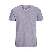 JACK & JONES Jjesplit Neck Tee SS Noos, T-Shirt Uomo
