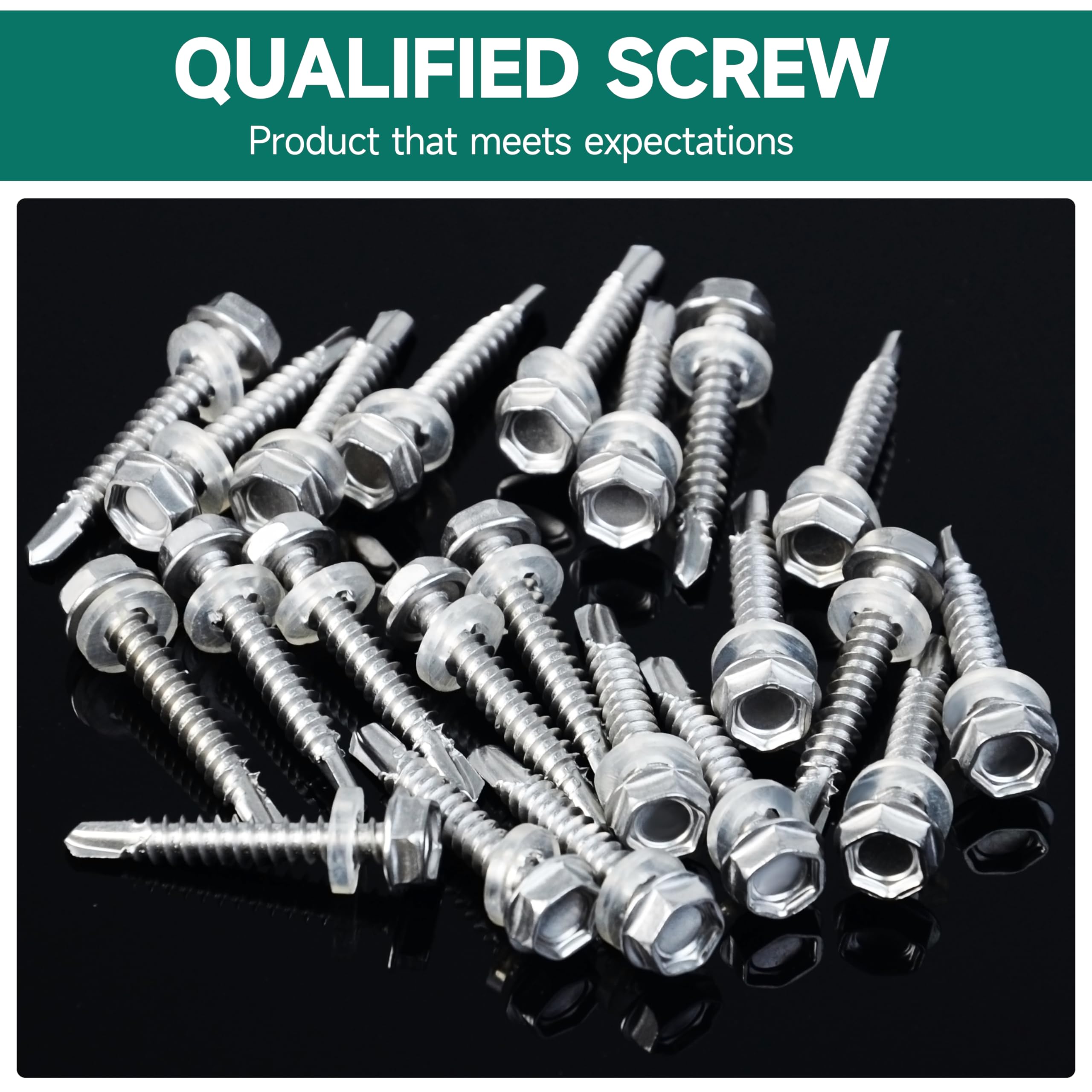 Sheet Metal Screws - 100 Stainless Steel Self Drilling -6 Sheet Metal Screws - 100 Stainless Steel Self Drilling -6