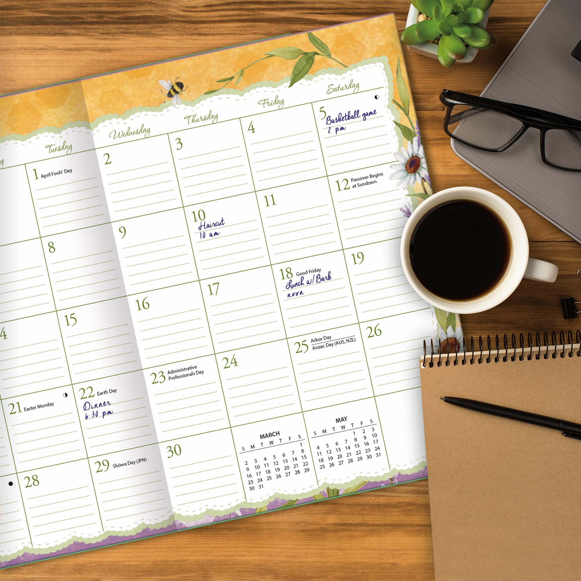 LANG Gnome Sweet Gnome 2025 Planner mensile (25991012126)
