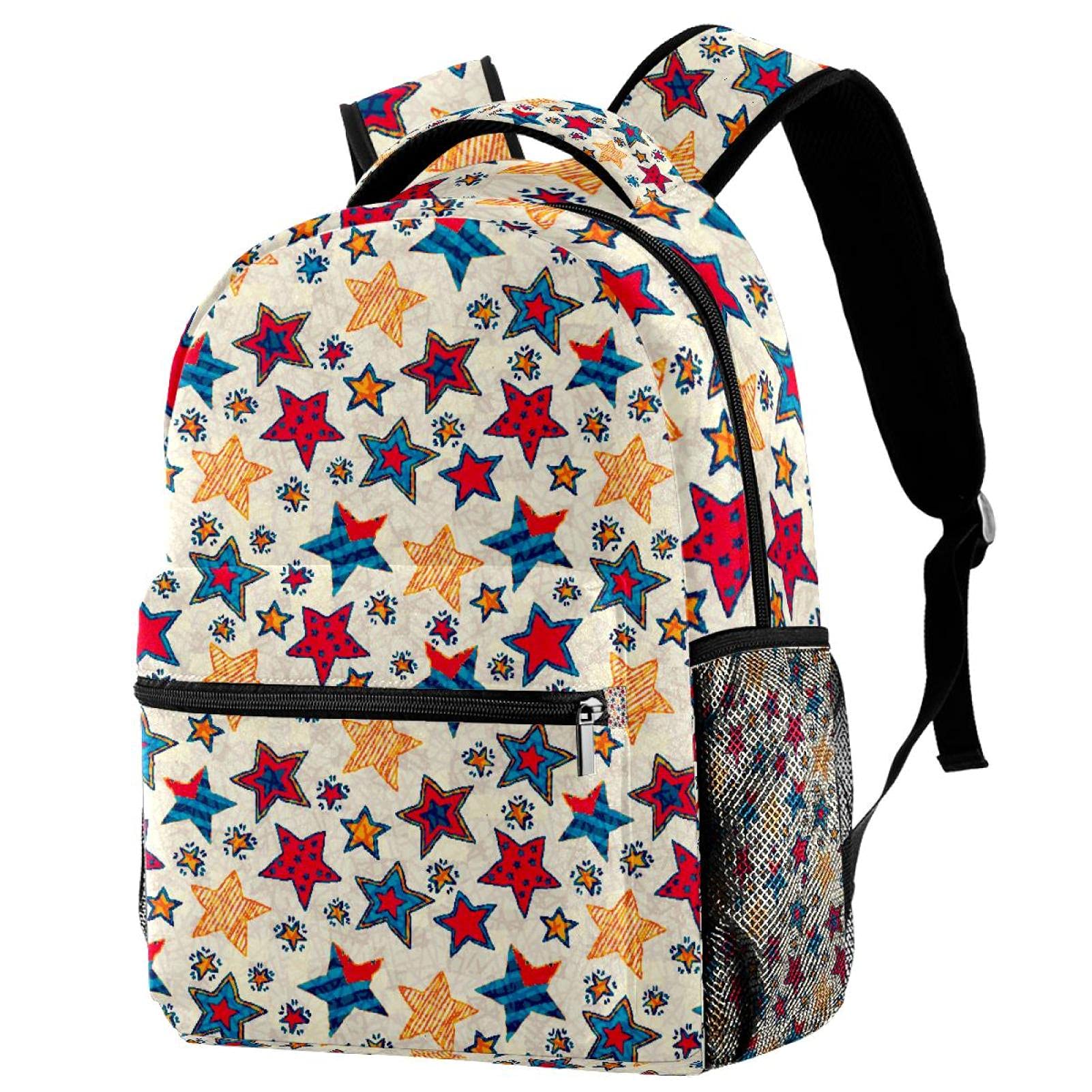 Excellent sac à dos d'école robuste et finitions étoiles