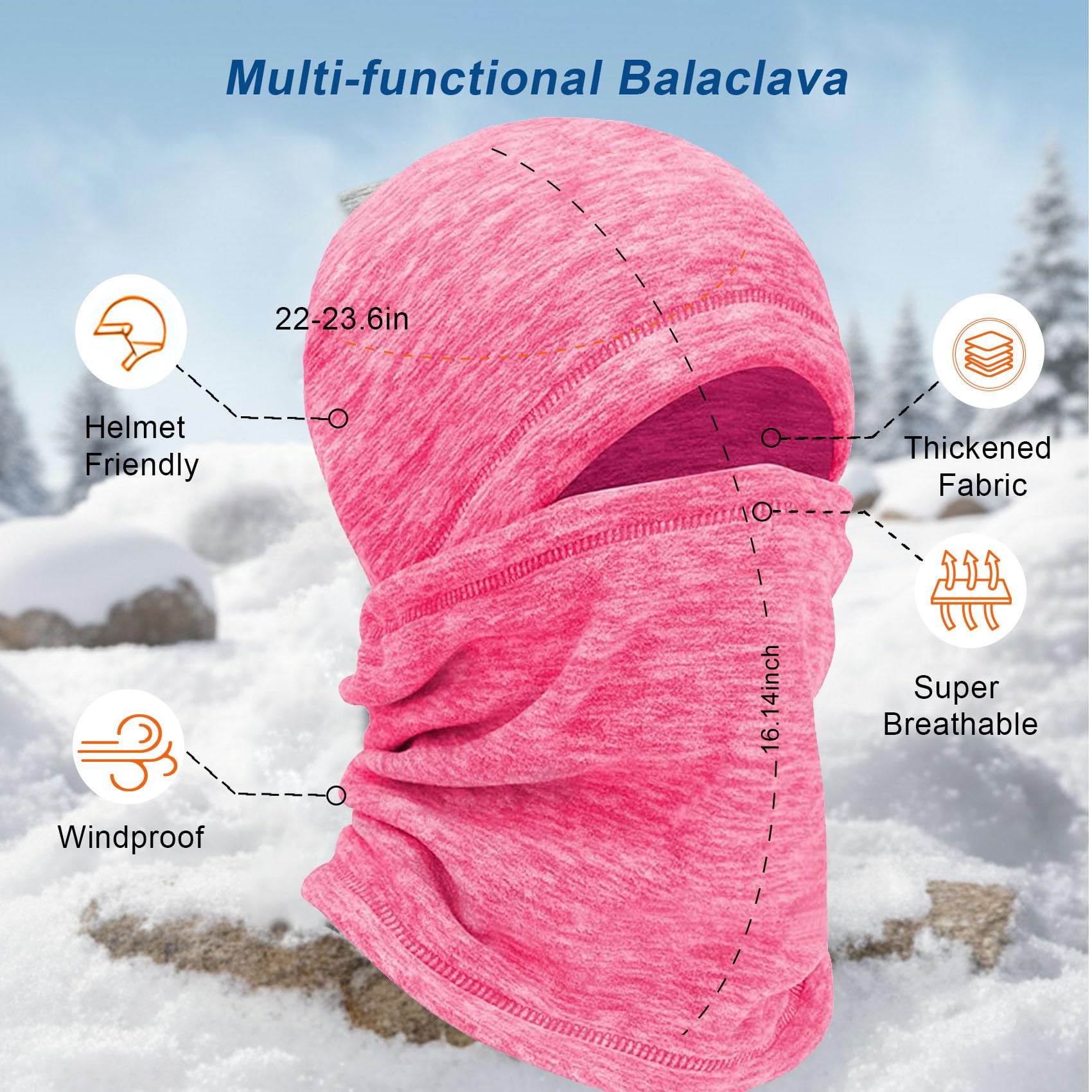 mysuntown Kominiarka Unisex-dorosły Balaclava Face Mask (1 w zestawie)
