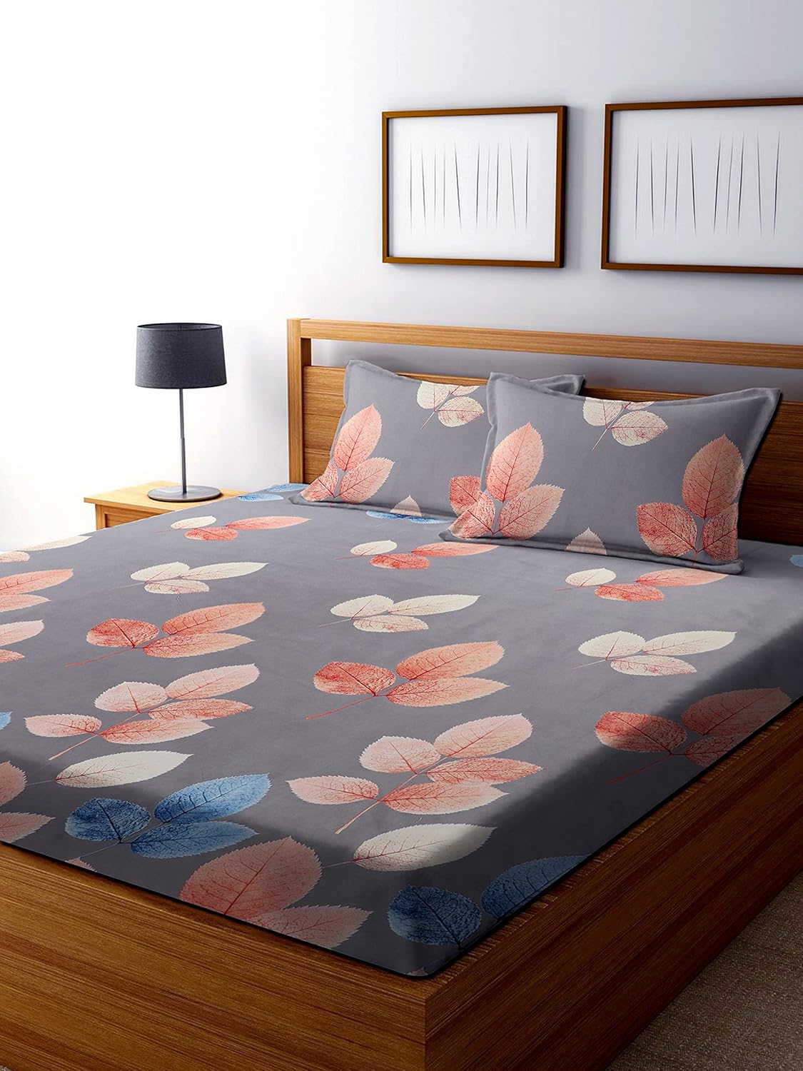 Buy TIB The Intellect Bazaar Cotton Feel Glace Cotton Elastic Fitted