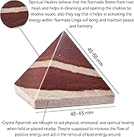 Vista 467 de Amazing Gemstone Amethyst Pyramid Crystal Healing Stones - 2" Great Pyramid Figurine of Natural Stone Pyramid for Meditation, Reiki, Chakra